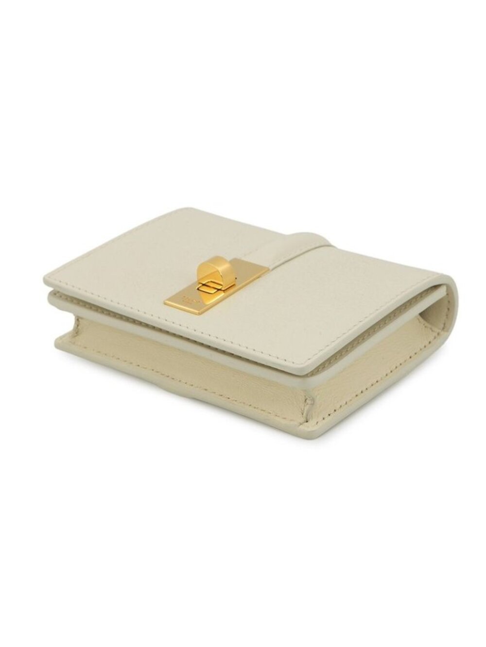 Celine Card Case with Flap Holder 16 Seeds Calf Leather White - Picture 2 of 9